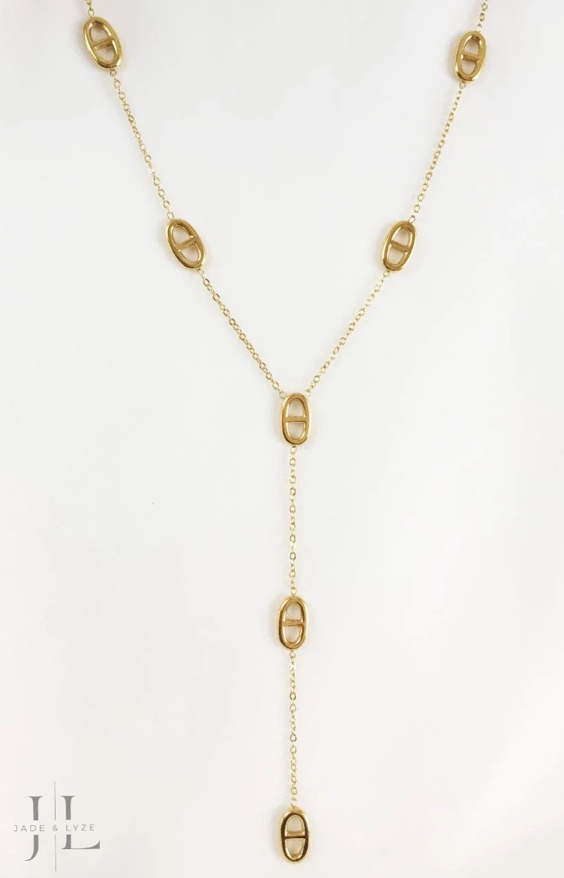 Collier cravate acier inoxydable
